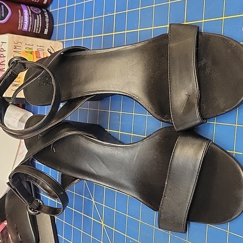 Norstrom Rack Carrie Wedge Black Sandal Sz 13M New - Picture 2 of 7